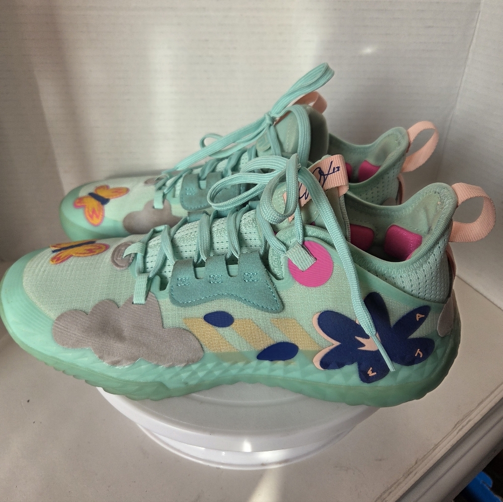 Adidas Boost Harden Vol 5 Futurenatural Support In Clear Mint Size 10.5